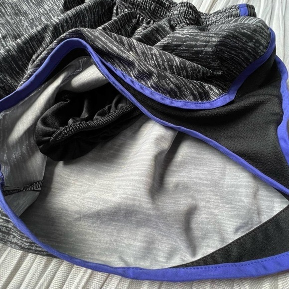 Nike Dri fit shorts, athletic, black, gray and purple with built-in liner - Picture 3 of 8